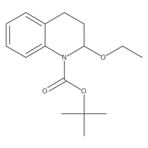 2-乙氧基-3,4-二氢喹啉-1(2H)-羧酸叔丁酯 结构式