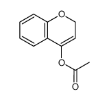 2H-1-Benzopyran-4-ol, 4-acetate 结构式