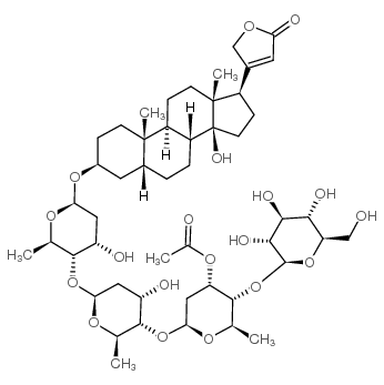 毛花洋地黄苷A 结构式