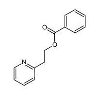 2-吡啶乙醇-2-苯甲酸酯 结构式