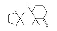 (4'aS,8'aR)-4'a-甲基六氢螺[1,3-二氧戊环-2,2'(1'H)-萘]-5'(3'H)-酮 结构式