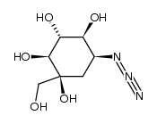 D-epi-Inositol, 4-azido-3,4-dideoxy-2-C-(hydroxymethyl)- 结构式