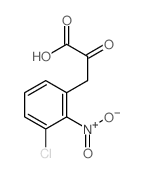 3-氯-2-硝基-α-氧代苯丙酸 结构式