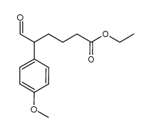 5-(4-甲氧基苯基)-6-氧代己酸乙酯 结构式