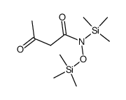 3-氧代-N-(三甲基硅基)-N-[(三甲基硅基)氧基]丁酰胺 结构式