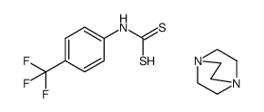 1,4-二氮杂双环[2.2.2]辛烷 N-[4-(三氟甲基)苯基]二硫代氨基甲酸盐(1:1) 结构式