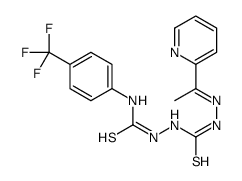 Carbonothioicdihydrazide,2-[1-(2-pyridinyl)ethylidene]-2'-[thioxo[[4-(trifluoromethyl)phenyl]amino]methyl]-(9CI) 结构式