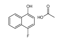 1-Naphthalenol, 4-fluoro-, 1-acetate 结构式