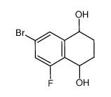 7-溴-5-氟-1,2,3,4-四氢-1,4-萘二醇 结构式