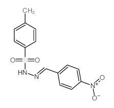 4-甲基-N'-(4-硝基亚苄基)苯磺酰肼 结构式
