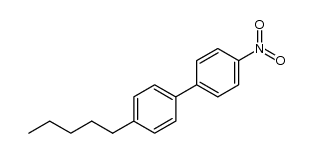 4-硝基-4'-戊基联苯 结构式