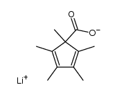 1,2,3,4,5-五甲基-2,4-环戊二烯-1-羧酸锂盐(1:1) 结构式