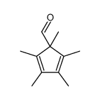 1,2,3,4,5-五甲基-2,4-环戊二烯-1-甲醛 结构式