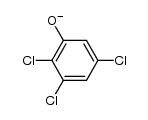 2,3,5-三氯苯酚根离子 结构式