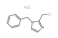 1-苄基-2-氯甲基-咪唑盐酸盐 结构式