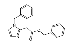 1H-Imidazole-2-acetic acid, 1-(phenylmethyl)-, phenylmethyl ester 结构式