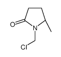 (R)-1-(氯甲基)-5-甲基-2-吡咯烷酮 结构式