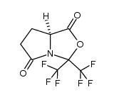 1H,3H-Pyrrolo[1,2-c]oxazole-1,5(6H)-dione, dihydro-3,3-bis(trifluoromethyl)-, (7aS)- 结构式