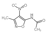 N-(3-甲基-4-硝基-5-异恶唑基)乙酰胺 结构式