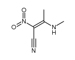 3-甲氨基-2-硝基-2-丁烯腈 结构式
