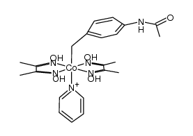 Cobalt, [[4-(acetylamino)phenyl]methyl]bis[(2,3-butanedione dioximato)(1-)-N,N'](pyridine)-, (OC-6-12)- (9CI) 结构式