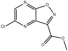 5-氯异噁唑并[4,5-B]吡嗪-3-甲酸甲酯 结构式