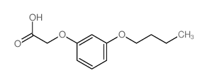 2-(3-丁氧基苯氧基)乙酸 结构式