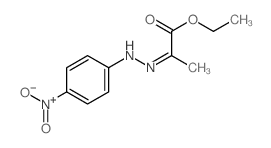 2-[2-(4-硝基苯基)亚肼基]丙酸乙酯 结构式