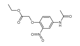 Acetic acid, 2-[4-(acetylamino)-2-nitrophenoxy]-, ethyl ester 结构式