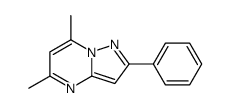5,7-二甲基-2-苯基吡唑并[1,5-a]嘧啶 结构式