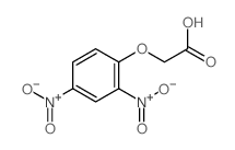 2-(2,4-二硝基苯氧基)乙酸 结构式