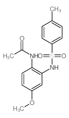 Acetamide, N-[4-methoxy-2-[[(4-methylphenyl)sulfonyl]amino]phenyl]- 结构式