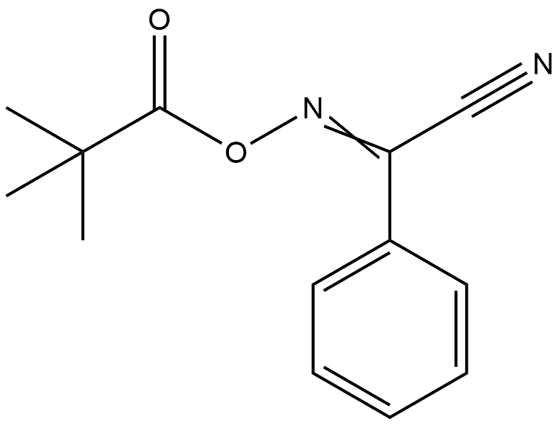 α-[(2,2-二甲基-1-氧代丙氧基)亚氨基]苯乙腈 结构式