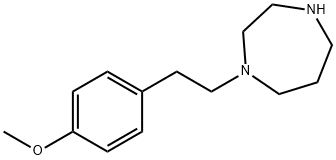 1-[2-(4-甲氧基苯基)乙基]-1,4-二氮杂环庚烷 结构式