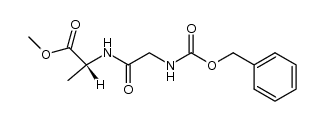 N-苄氧羰基甘氨酰-D-丙氨酸甲酯 结构式