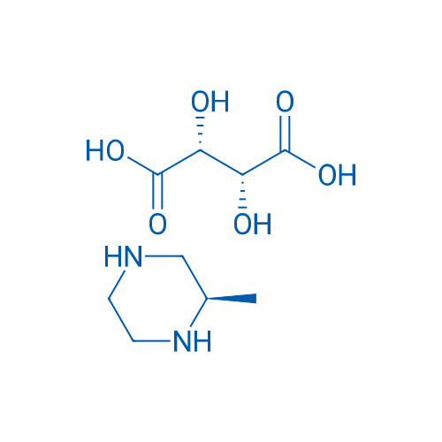 (R)-2-甲基哌嗪-L-酒石酸盐 结构式