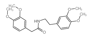 N-(3,4-二甲氧基苯乙基)-2-(3,4-二甲氧基苯基)乙酰胺 结构式