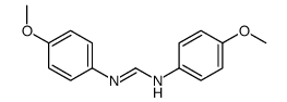 N,N'-双(4-甲氧基苯基)甲脒 结构式