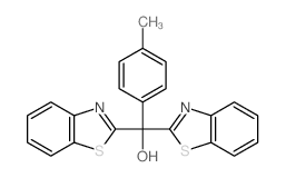 2-Benzothiazolemethanol,a-2-benzothiazolyl-a-(4-methylphenyl)- 结构式