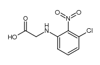 Glycine, N-(3-chloro-2-nitrophenyl)- 结构式