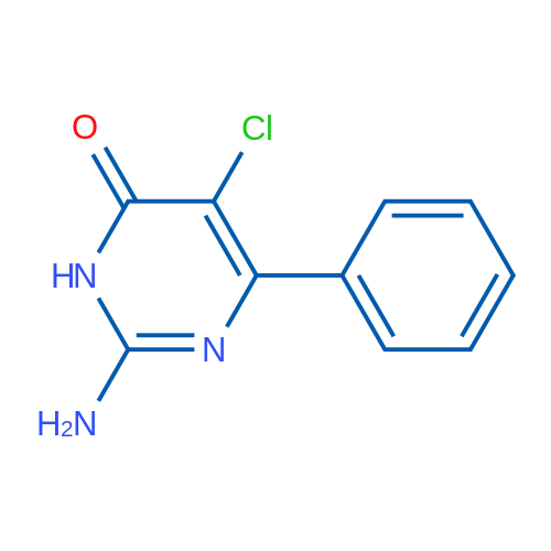 2-氨基-5-氯-6-苯基-4(1H)-嘧啶酮 结构式
