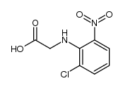 N-(2-氯-6-硝基苯基)甘氨酸 结构式
