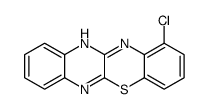 1-氯-12H-喹喔啉并[2,3-b][1,4]苯并噻嗪 结构式