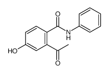 2-乙酰基-4-羟基苯甲酰苯胺 结构式