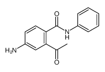 2-乙酰基-4-氨基苯甲酰苯胺 结构式