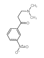 3-(二甲氨基)-1-(3-硝基苯基)-1-丙酮 结构式