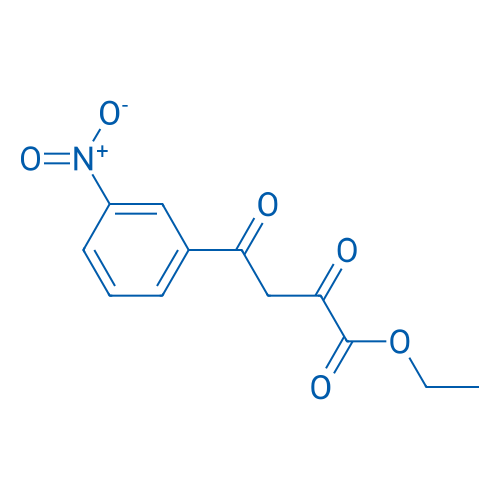 4-(3-硝基苯基)-2,4-二氧代丁酸乙酯 结构式