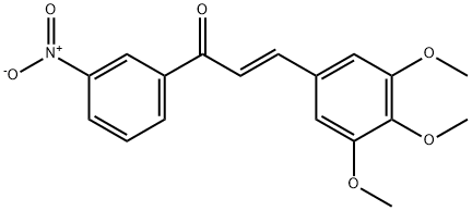 (2E)-1-(3-硝基苯基)-3-(3,4,5-三甲氧基苯基)丙-2-烯-1-酮 结构式