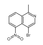 4-溴-1-甲基-5-硝基异喹啉 结构式