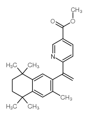6-[(3,5,5,8,8-Pentamethyl-5,6,7,8-tetrahydronaphthalen-2-yl)ethenyl]nicotinic Acid Methyl Ester 结构式